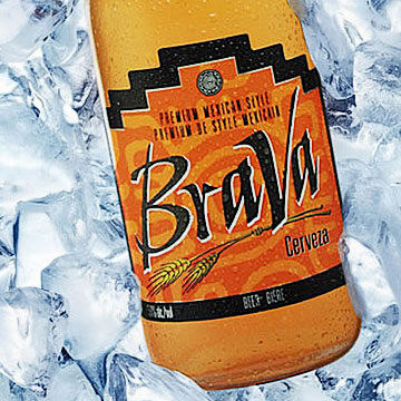 Brava Mexican Beer Label and Package Design
