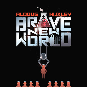 Brave New World Book cover design and illustration