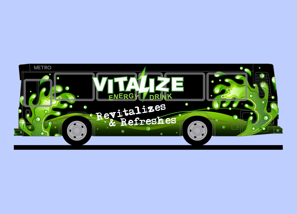 Bus Wrap Signage for Vitalize
